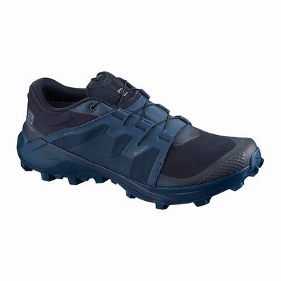 Salomon WILDCROSS GTX - Miesten Polkujuoksukengät - Laivastonsininen